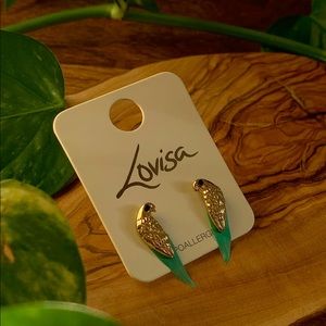 NEW • LOVISA Bird Feather Earrings